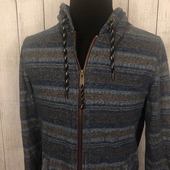 Koto Other - Koto Urban Outfitter M Blue & Tan Full Zip Hoodie